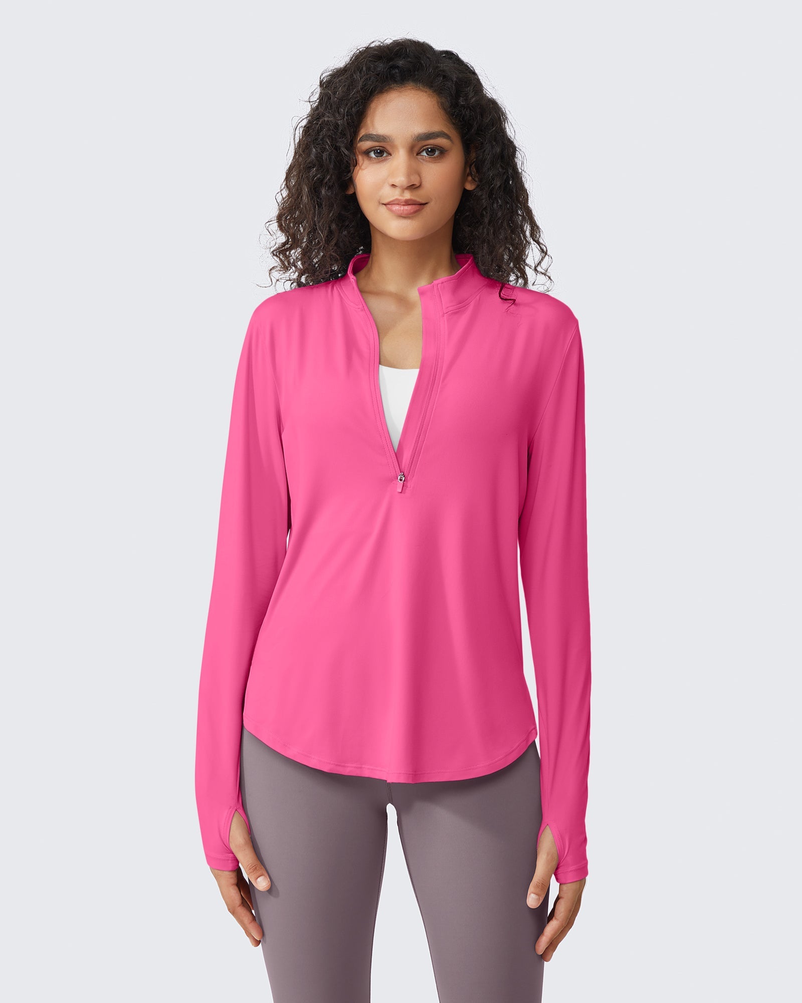 Womens UPF 50+ Sun Shirts Lightweight Quick Dry Long Sleeve Workout Tops Lightweight Running Pullover