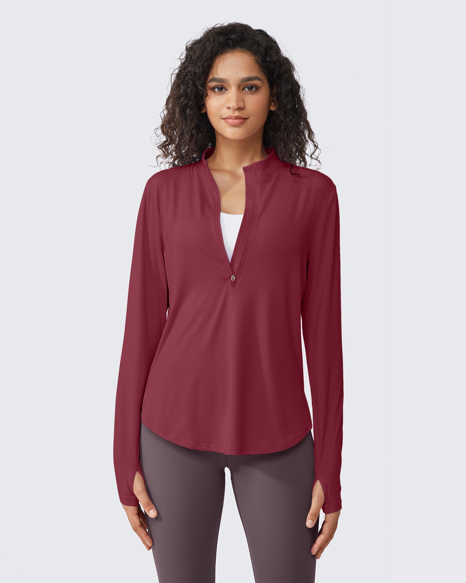 Womens UPF 50+ Sun Shirts Lightweight Quick Dry Long Sleeve Workout Tops Lightweight Running Pullover