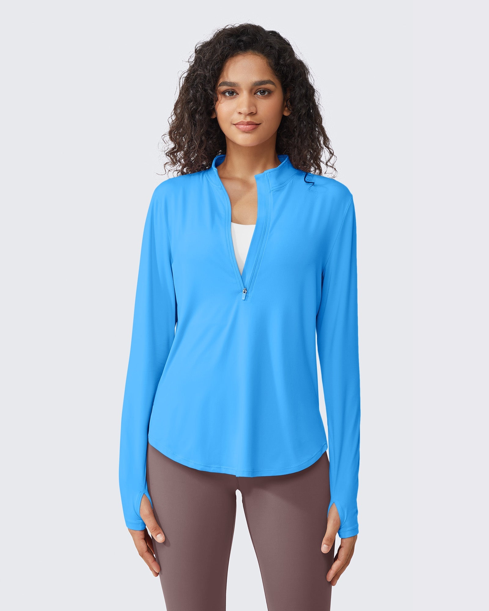Womens UPF 50+ Sun Shirts Lightweight Quick Dry Long Sleeve Workout Tops Lightweight Running Pullover