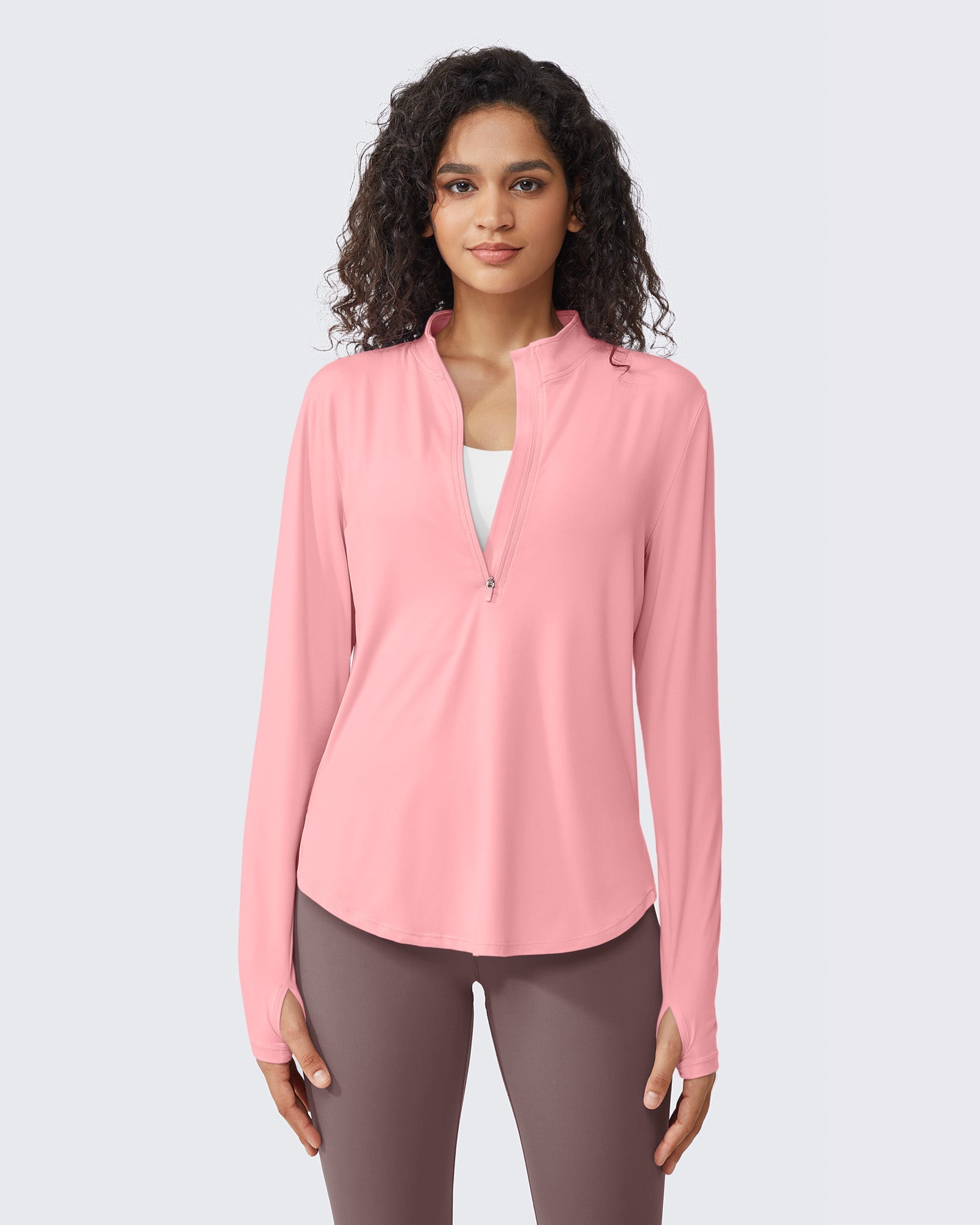 Womens UPF 50+ Sun Shirts Lightweight Quick Dry Long Sleeve Workout Tops Lightweight Running Pullover