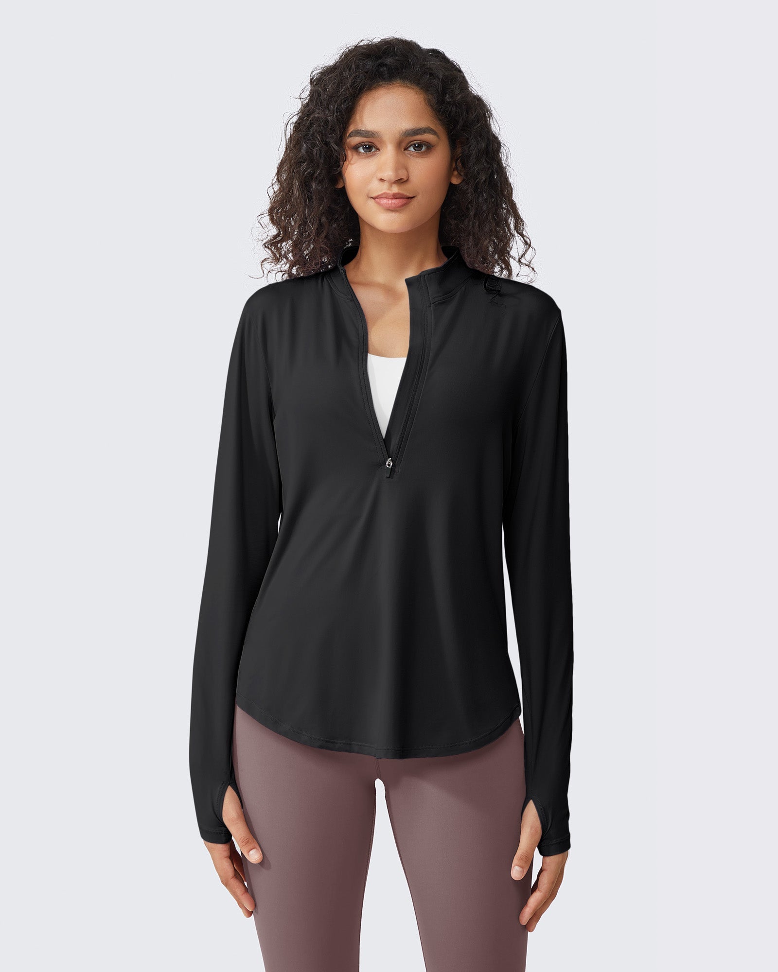 Womens UPF 50+ Sun Shirts Lightweight Quick Dry Long Sleeve Workout Tops Lightweight Running Pullover