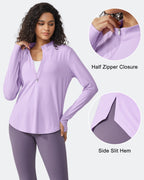 Womens UPF 50+ Sun Shirts Lightweight Quick Dry Long Sleeve Workout Tops Lightweight Running Pullover