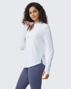 Womens UPF 50+ Sun Shirts Lightweight Quick Dry Long Sleeve Workout Tops Lightweight Running Pullover
