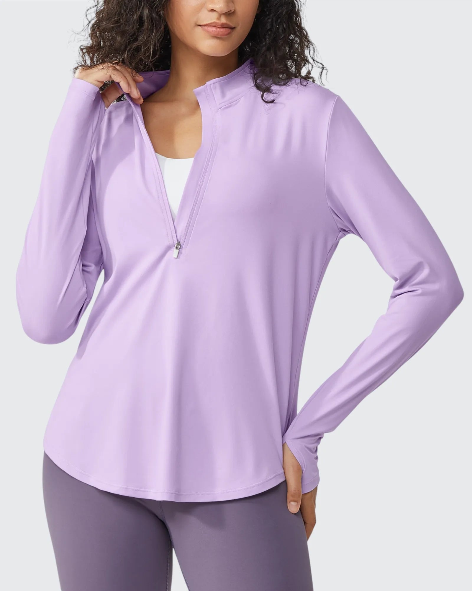 Womens UPF 50+ Sun Shirts Lightweight Quick Dry Long Sleeve Workout Tops Lightweight Running Pullover