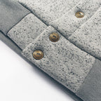 The Bomber in White Fleck Fleece