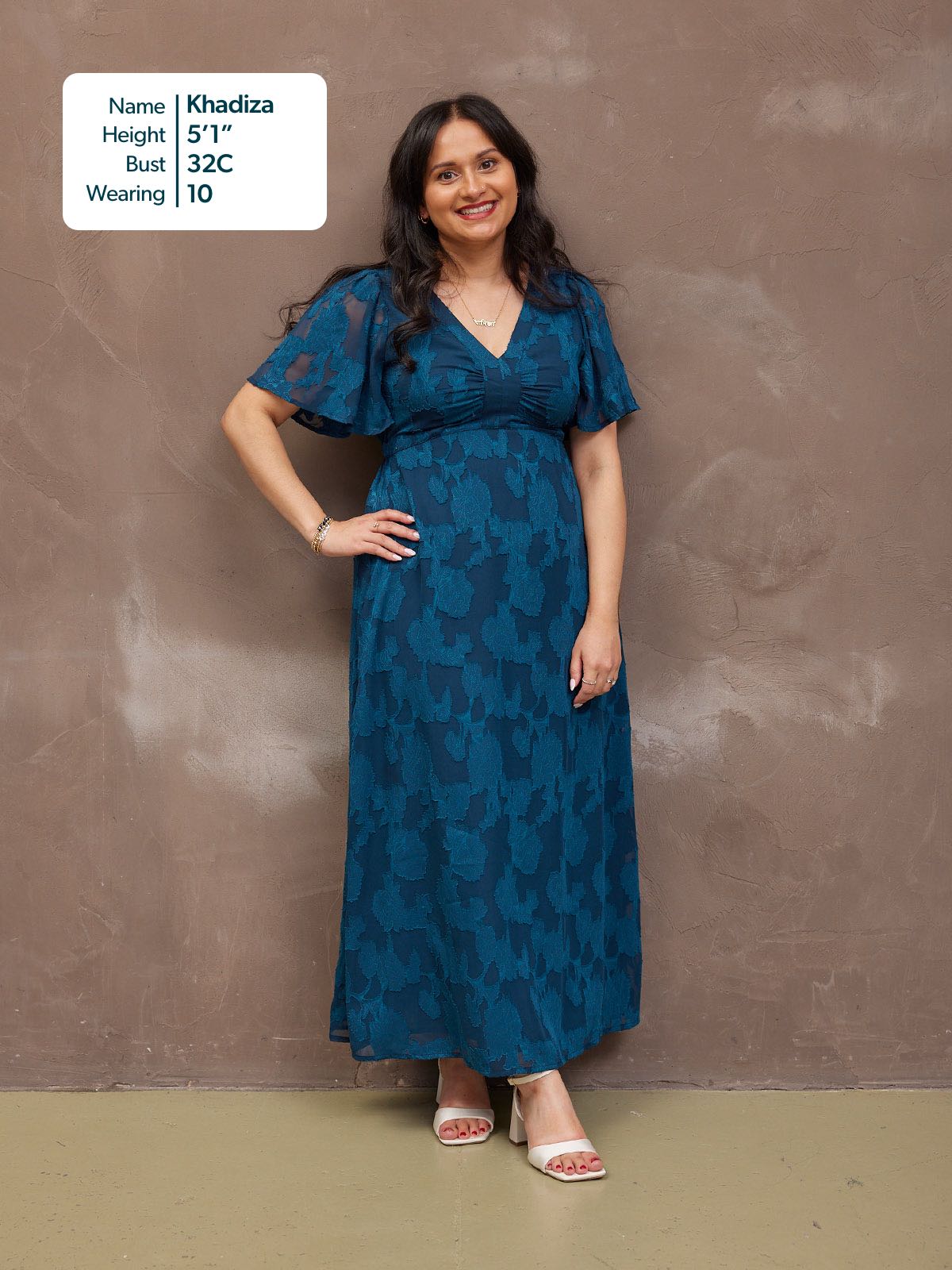 Helena Short Sleeve Jacquard Dress - Floral