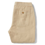 The Apres Pant in Khaki Double Cloth