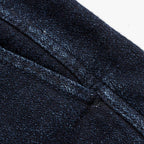 The Après Short in Indigo Crepe