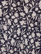 Isabelle Bias Cut Skirt - Monochrome Floral Print