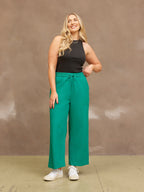 Isha Relaxed Trouser - Green