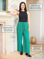 Isha Relaxed Trouser - Green