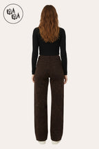 Brown Leopard Print Viral Stretchy Wide Leg Jeans