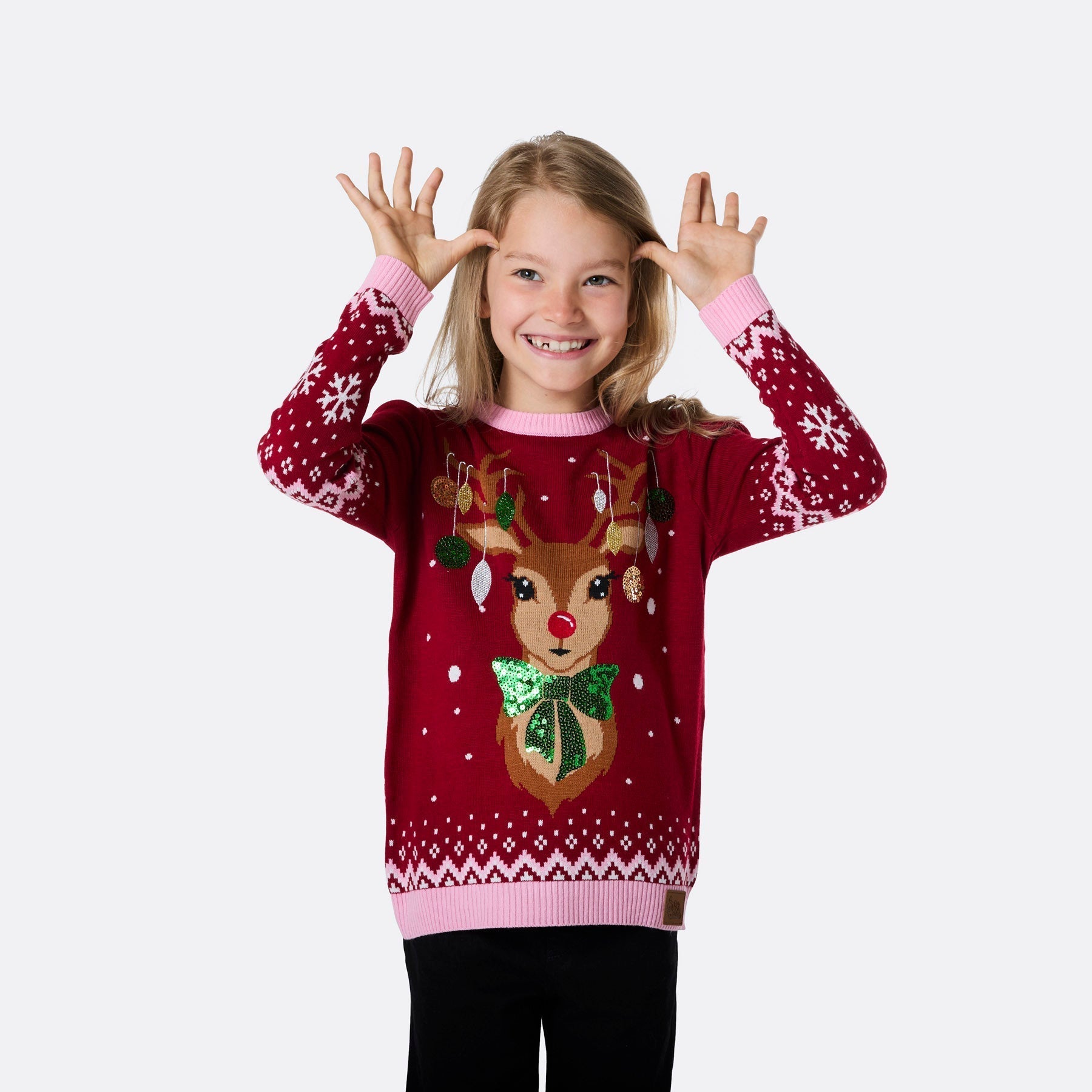 Kids' Reindeer Christmas Jumper