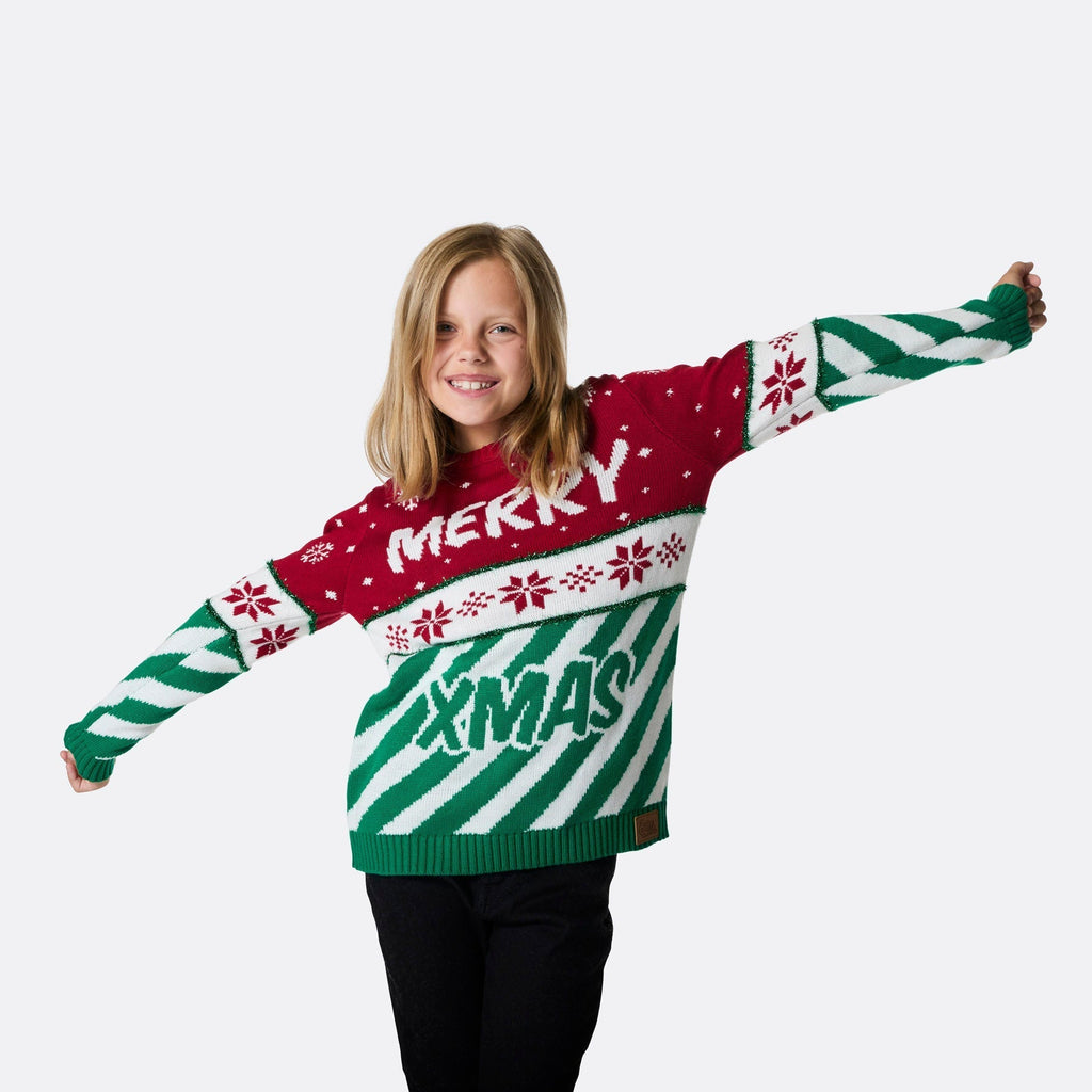 Kids' Merry Xmas Christmas Jumper