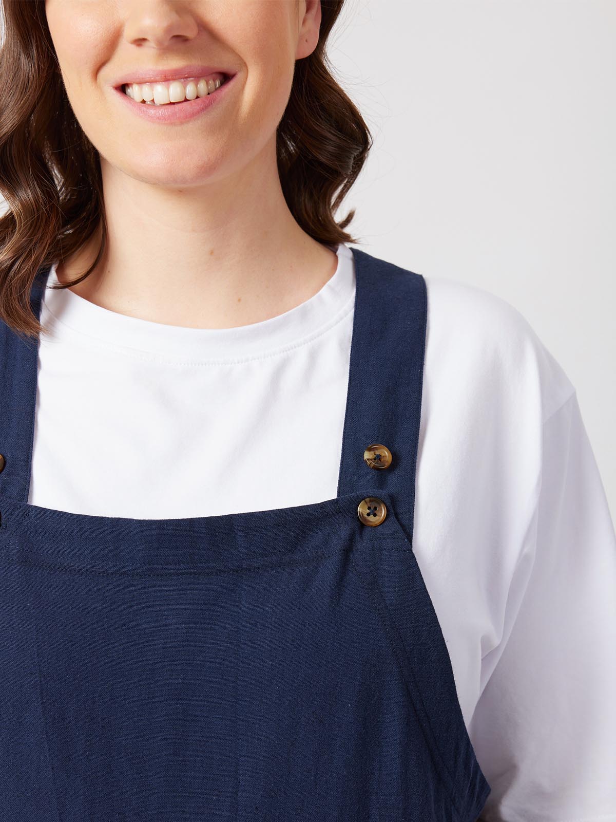 Kathleen - Relaxed Dungaree - Navy