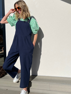 Kathleen - Relaxed Dungaree - Navy