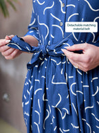 Kirsty Scribble Print Shirt Dress