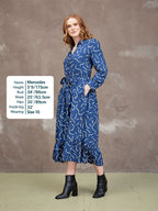 Kirsty Scribble Print Shirt Dress