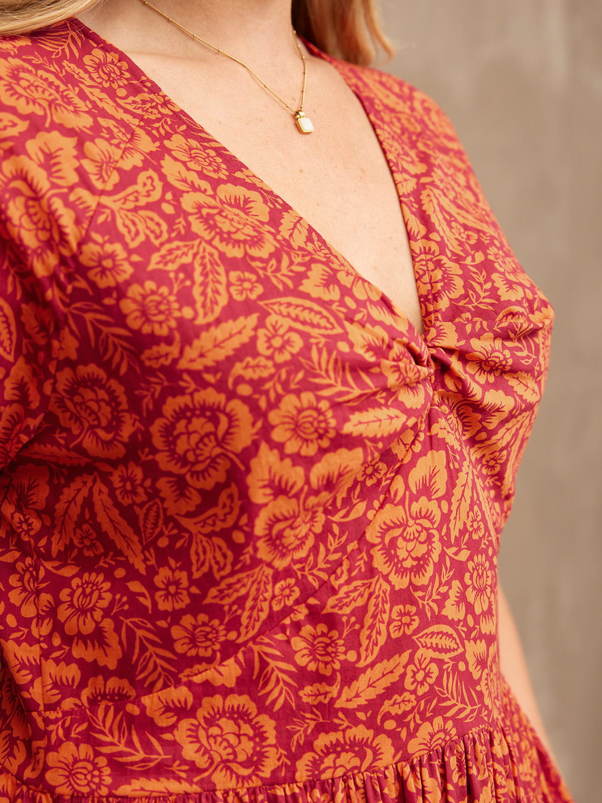 Claudia Floral Knot Dress