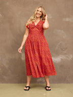 Claudia Floral Knot Dress