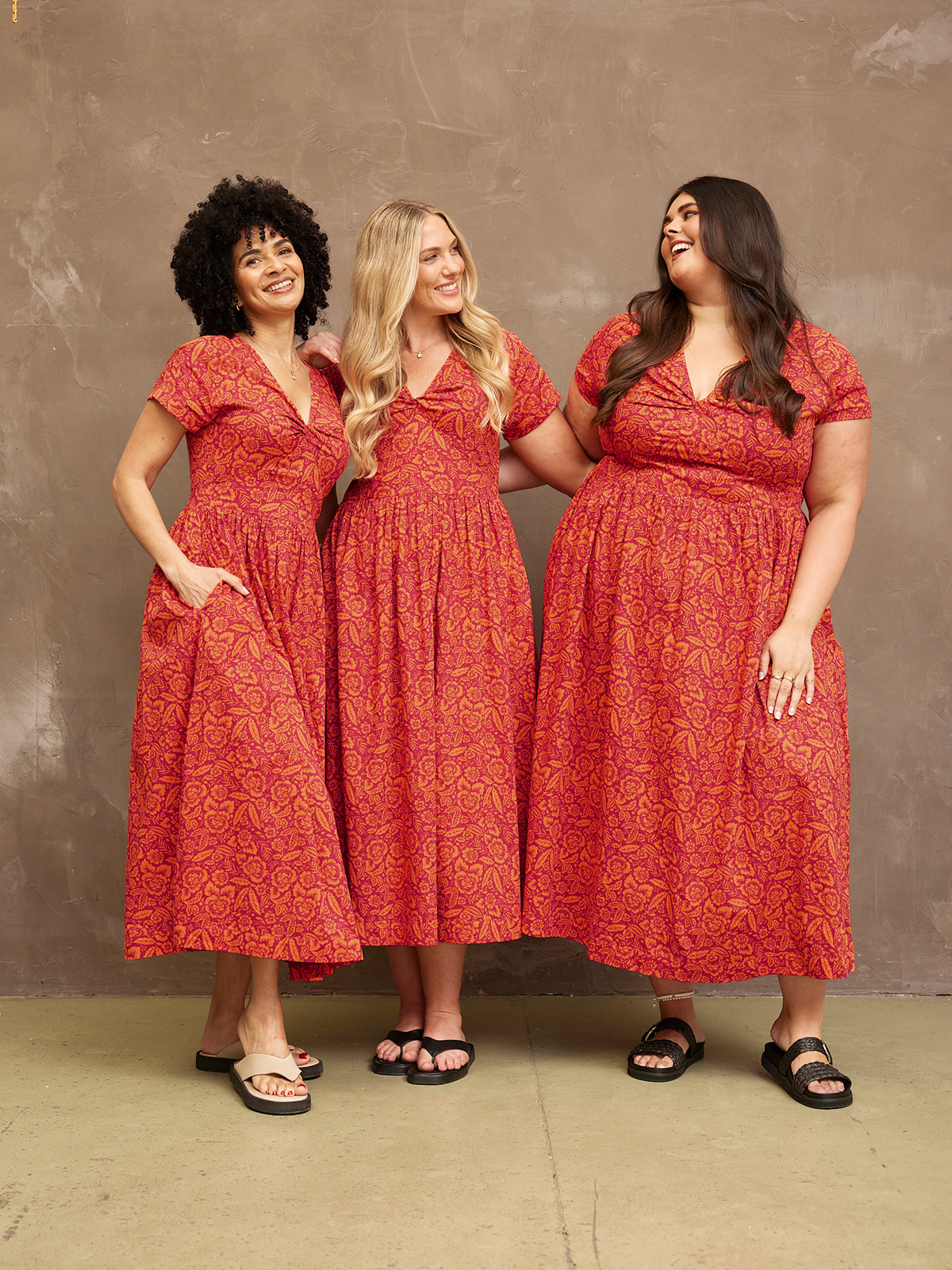 Claudia Floral Knot Dress