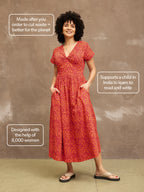 Claudia Floral Knot Dress