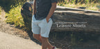 Sun Bleached Indigo Linen and Cotton Leisure Shorts