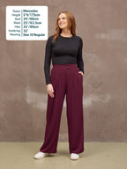 Lana Trouser - Burgundy