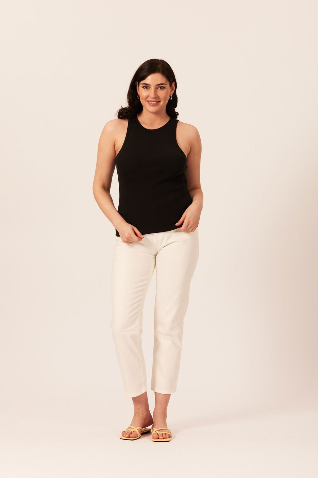 Laura-Joy - Ribbed Vest - Black