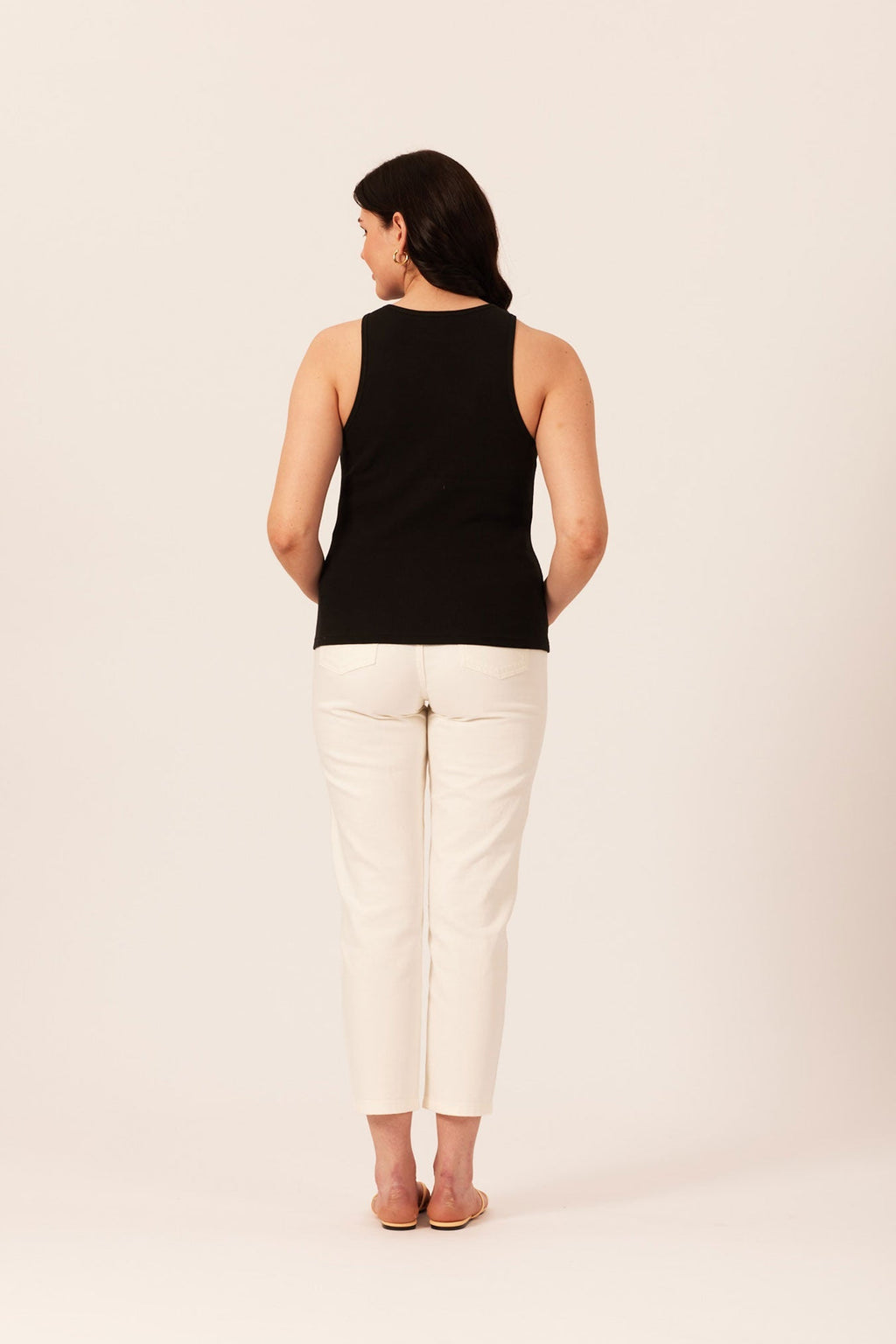 Laura-Joy - Ribbed Vest - Black