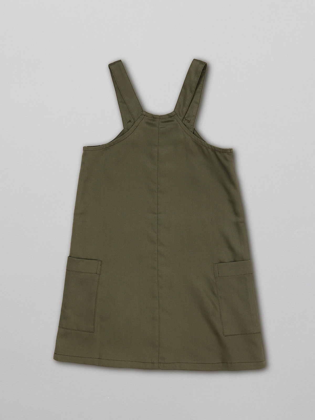 Lilah - Kids Pinafore Dress - Olive