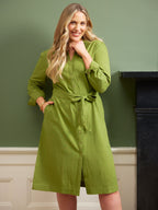 Lily Linen Blend Shirt Dress