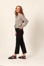 Lyndsey - High Neck Blouse - Multi