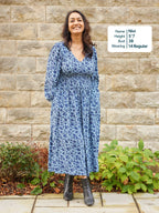 Maddie Dress - Blue Floral