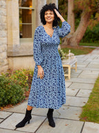 Maddie Dress - Blue Floral