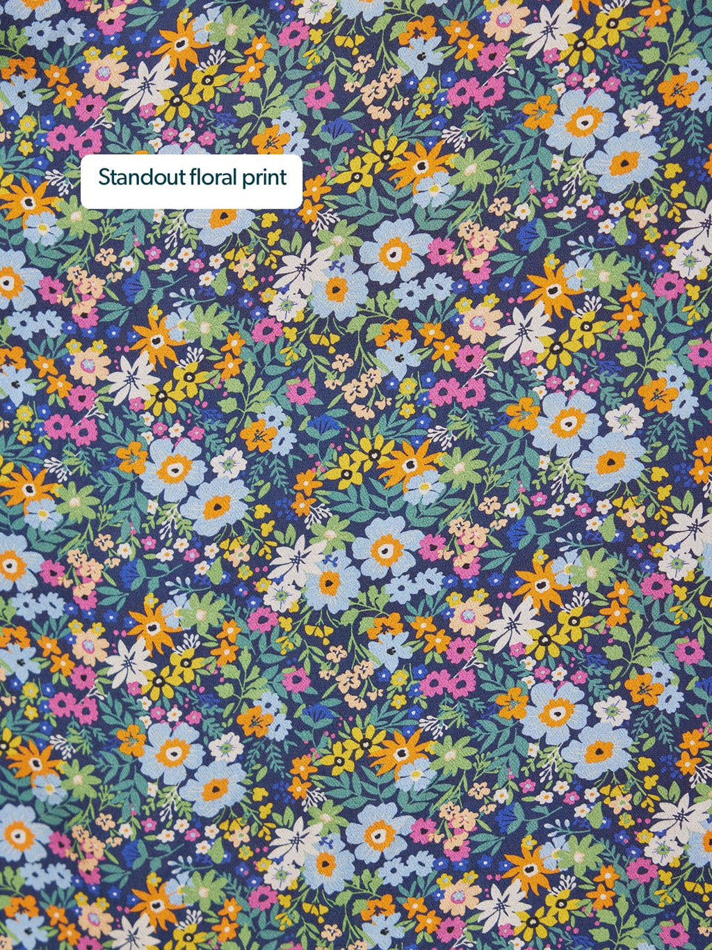 Maddie V-Neck Dress - Multi Coloured Floral