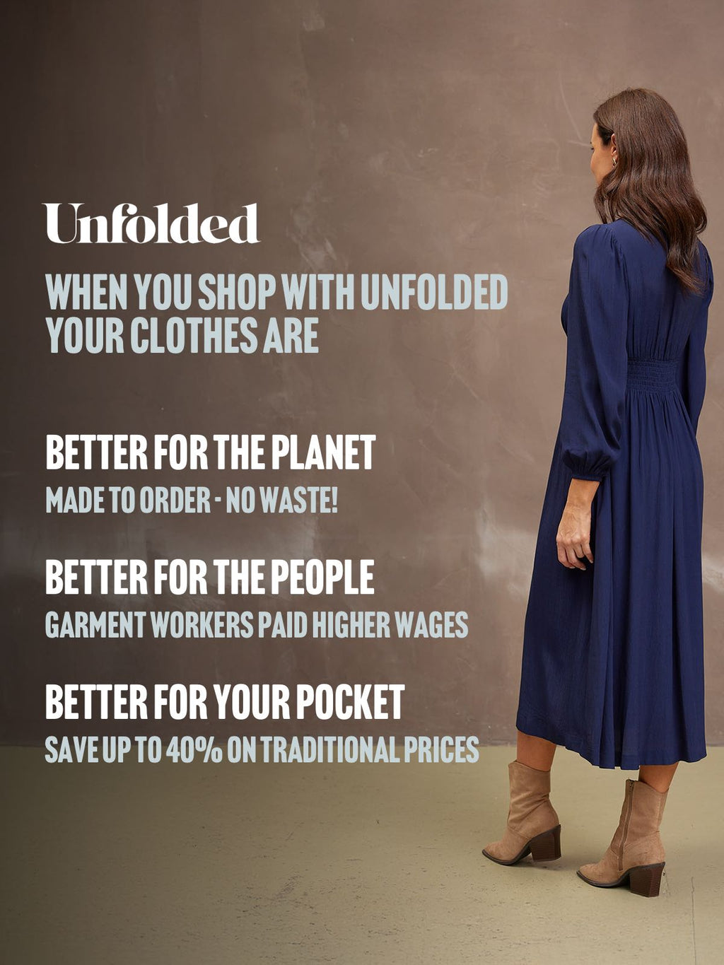 Maddie V-Neck Dress - Navy