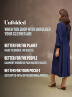 Maddie V-Neck Dress - Navy