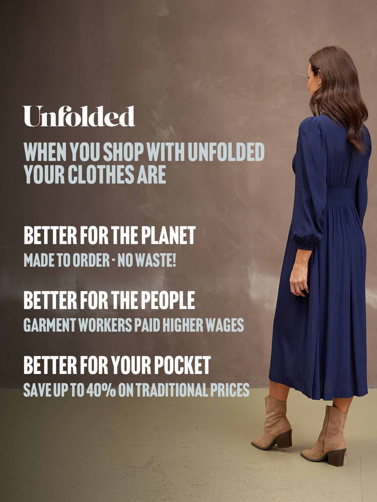Maddie V-Neck Dress - Navy