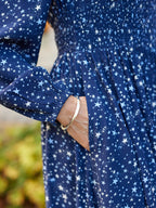 Maddie Dress - Navy Star Print