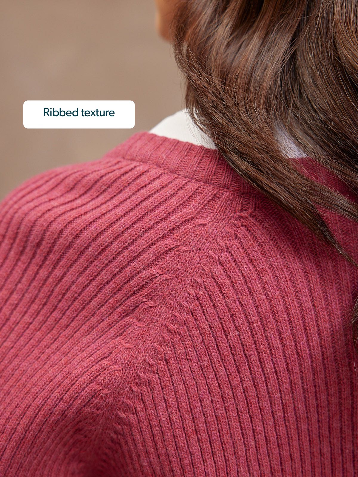 Margot Lambswool Rib Cardigan - Raspberry Pink