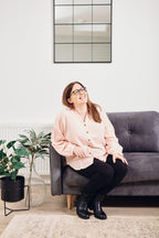 Martha - Relaxed Linen Shirt - Pink