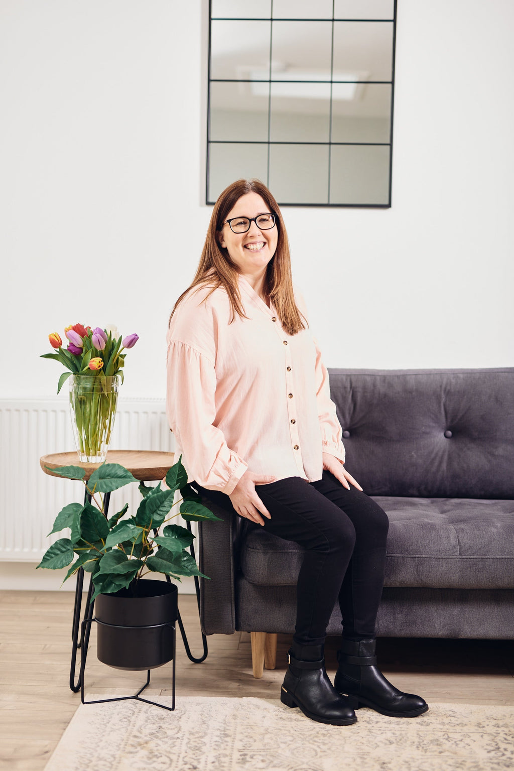 Martha - Relaxed Linen Shirt - Pink