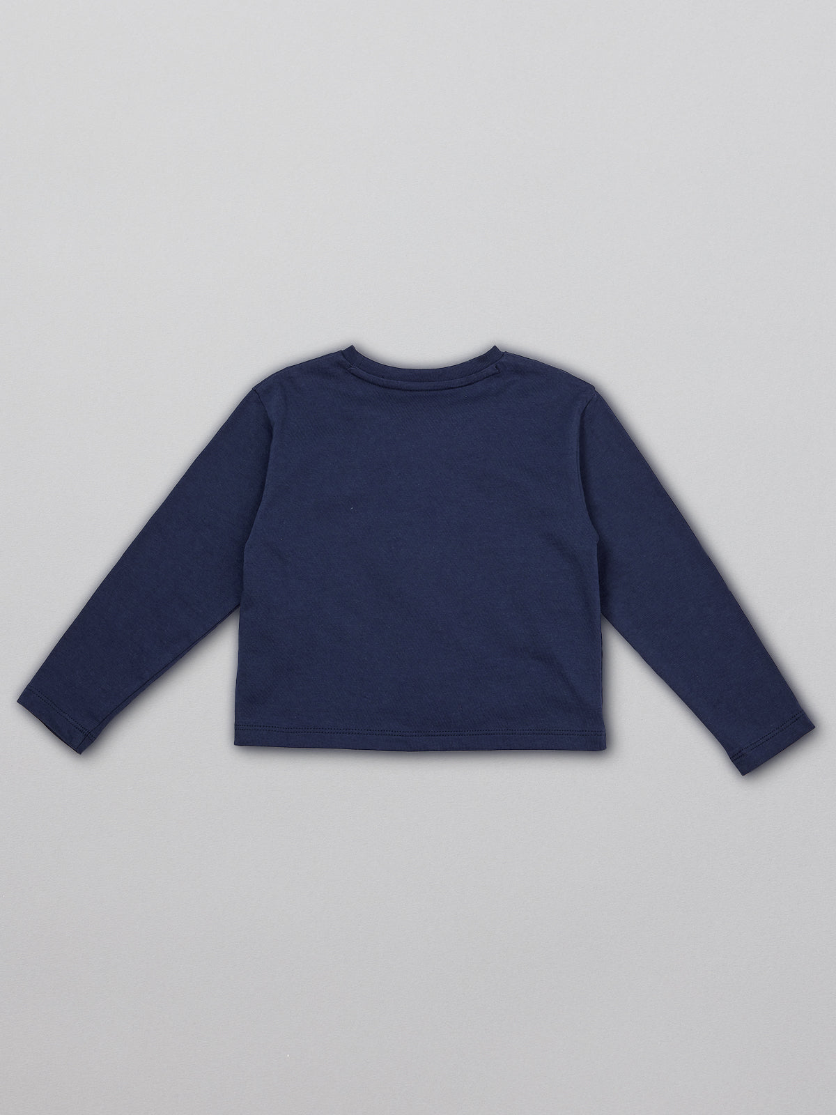 Melodi - Kids Long Sleeve T-Shirt - Navy Dinosaur Print