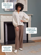Meryl Summer Trouser - Mushroom