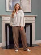 Meryl Summer Trouser - Mushroom