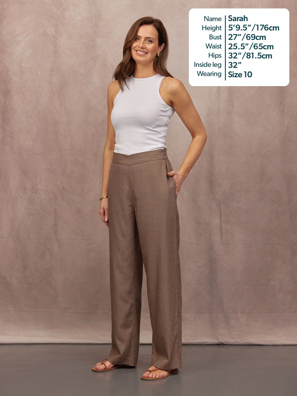 Meryl Summer Trouser - Mushroom