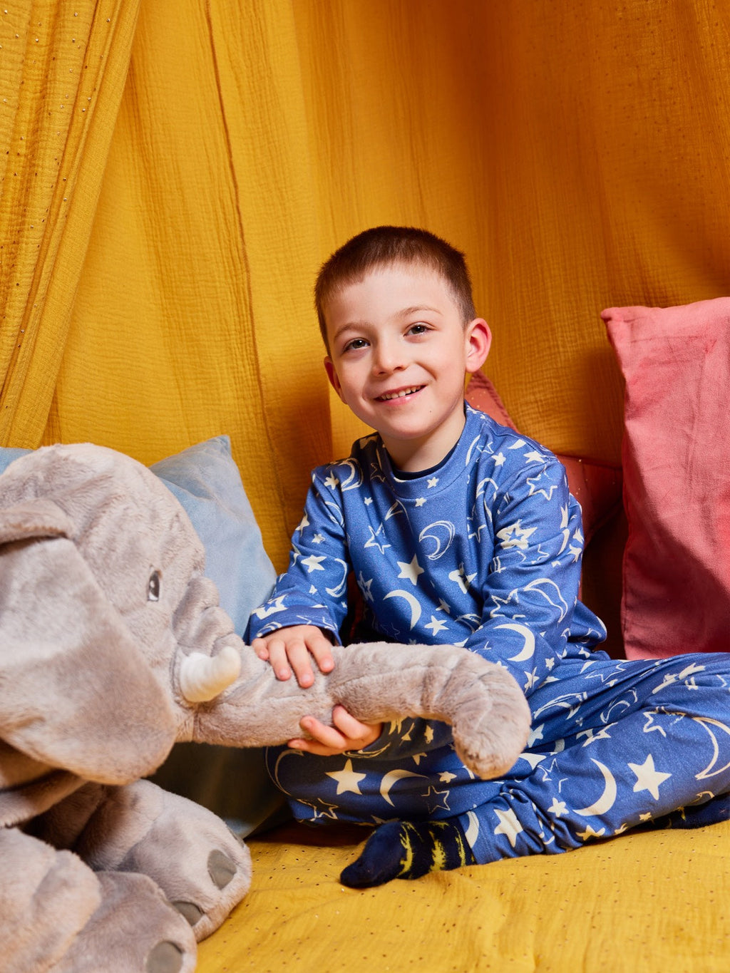 Mira - Kids Pyjama Set - Moon & Star Print