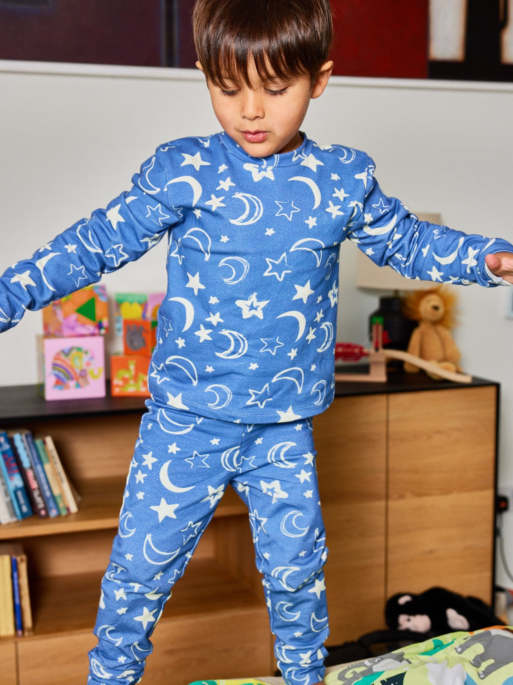 Mira - Kids Pyjama Set - Moon & Star Print