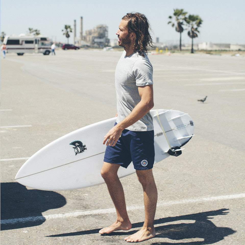 Navy Sun Up Swim Trunk